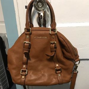 Michael Kors Tan Leather Satchel